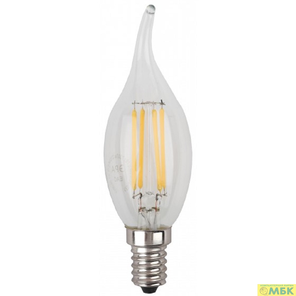 картинка ЭРА Б0027945 Лампочка светодиодная F-LED BXS-7W-840-E14 Е14 / Е14 7Вт филамент свеча на ветру нейтральный белый свет от магазина МБК
