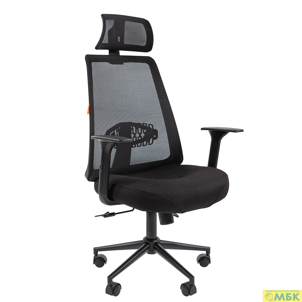 картинка Офисное кресло Chairman 535 Россия BLACK ткань черный/серый (7142312) от магазина МБК