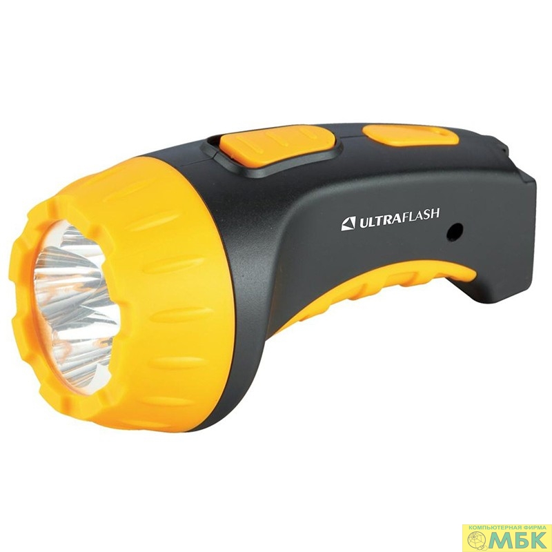 картинка Ultraflash LED3804   (фонарь аккум 220В, черный/желтый, 4 LED, SLA, пластик, коробка) от магазина МБК