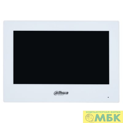 картинка DAHUA DHI-VTH2621GW-WP Видеодомофон IP 7 дюймовый с WiFi 2.4ГГц, белый, ёмкостной сенсорный экран, питание DC 12В/PoE от магазина МБК