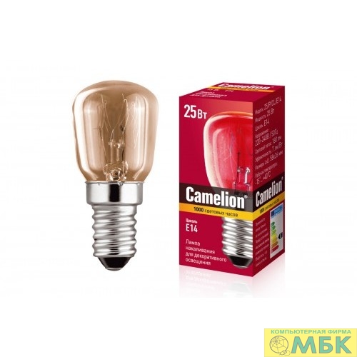 картинка Camelion MIC 25/P/CL/E14 (Эл. мини-лампа накаливания Т26) от магазина МБК