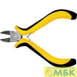 картинка FIT HQ Бокорезы "мини" Профи, никелированное покрытие, черно-желтые мягкие ручки, 115 мм [51631] от магазина МБК