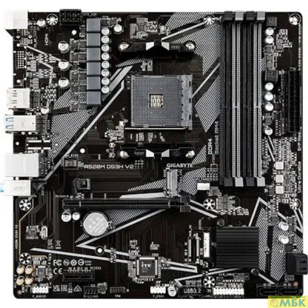 картинка Gigabyte A520M DS3H V2 {SocketAM4, AMD A520, mATX, Ret} от магазина МБК