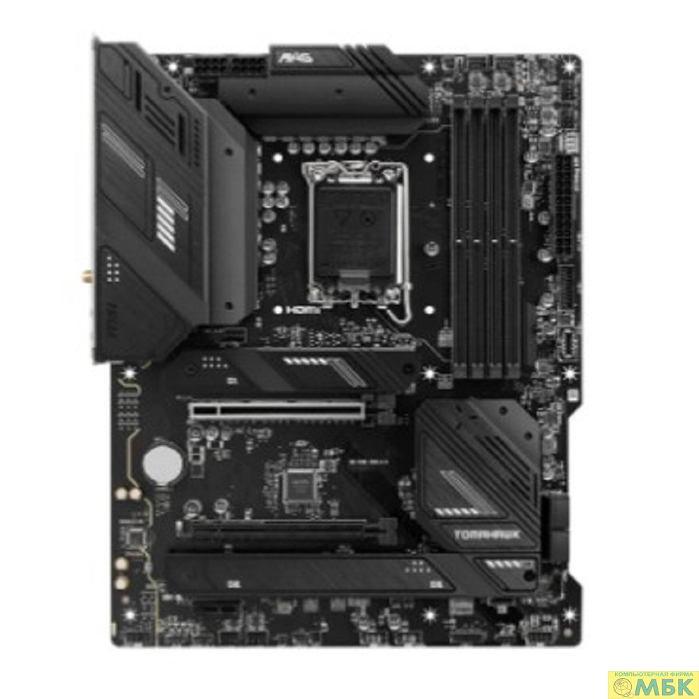 картинка MSI MAG B760 TOMAHAWK WIFI {LGA1700, 4xDDR5, 4xSATA3 RAID 3xM.2 HDMI DP ATX} от магазина МБК
