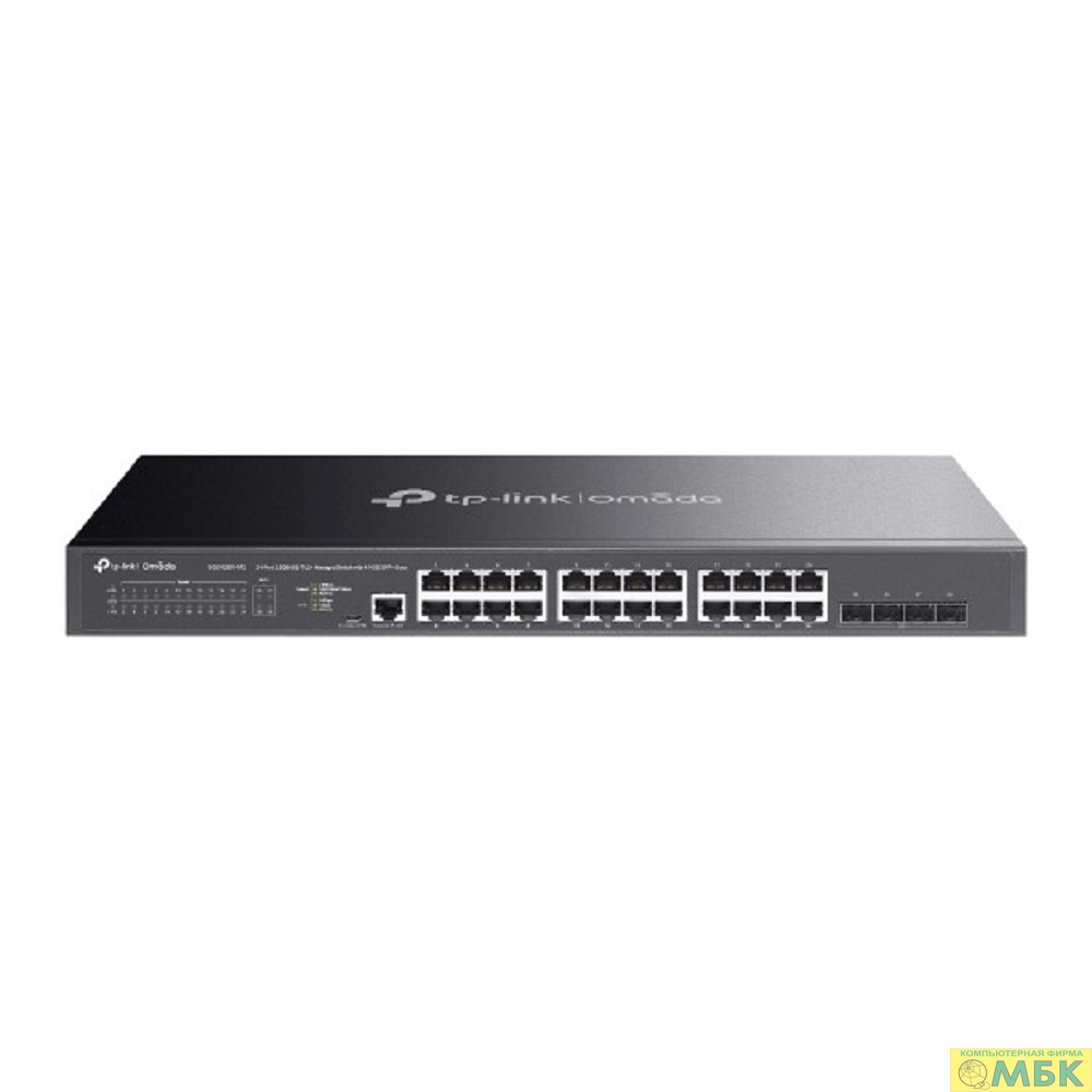 картинка TP-Link SG3428X-M2 Управляемый коммутатор JetStream уровня 2+ с 24 портами 2,5 Гбит/с и 4 портами SFP+ 10 Гбит/с от магазина МБК