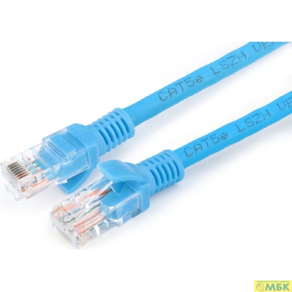 картинка Cablexpert Патч-корд LSZH медный UTP кат.5e, 2м, литой, многожильный (синий) [PP30-2M/B] от магазина МБК