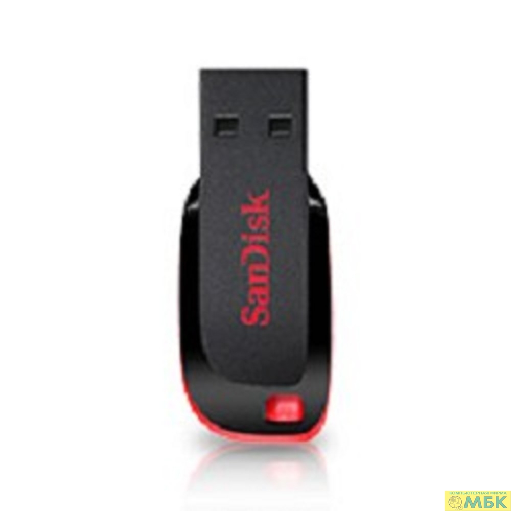 картинка SanDisk USB Drive 64Gb Cruzer Blade SDCZ50-064G-B35 {USB2.0, Black-Red}   от магазина МБК