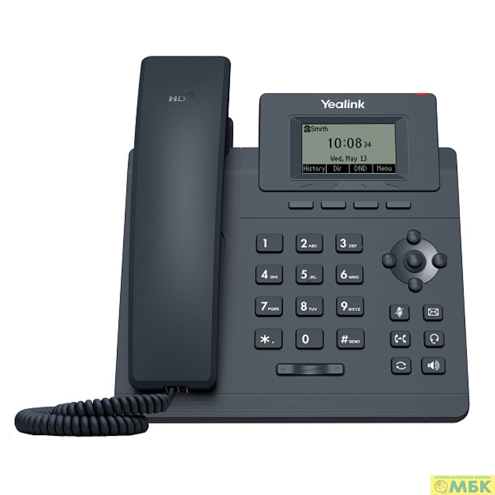 картинка Yealink SIP-T30P Телефон SIP 1 линия, PoE, БП в комплекте (6938818306035) от магазина МБК
