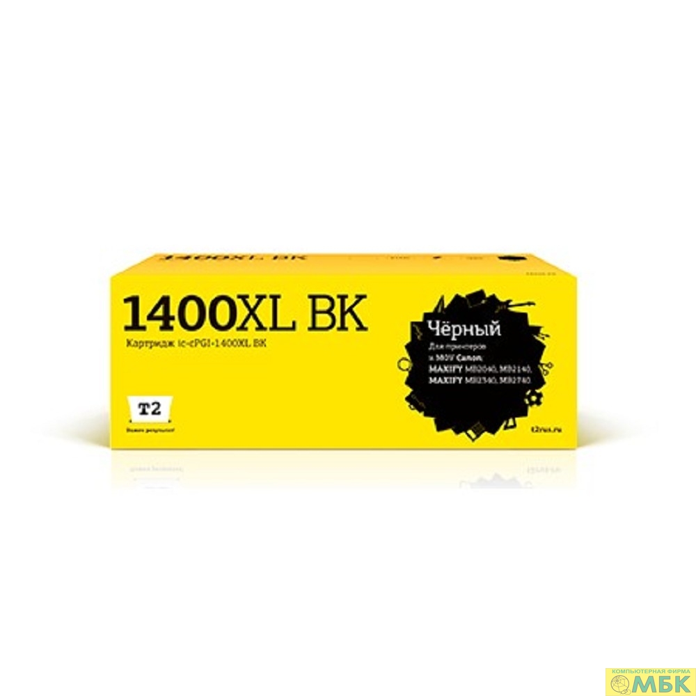 картинка T2  PGI-1400XL BK Картридж (IC-CPGI-1400XL BK) струйный для Canon MAXIFY MB2040/MB2140/MB2340/MB2740, черный от магазина МБК