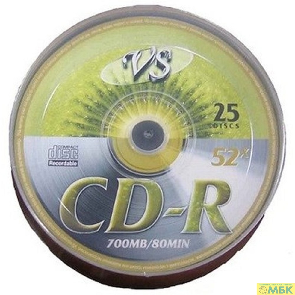 картинка Диски VS CD-R 80 52x Shrink/25 от магазина МБК