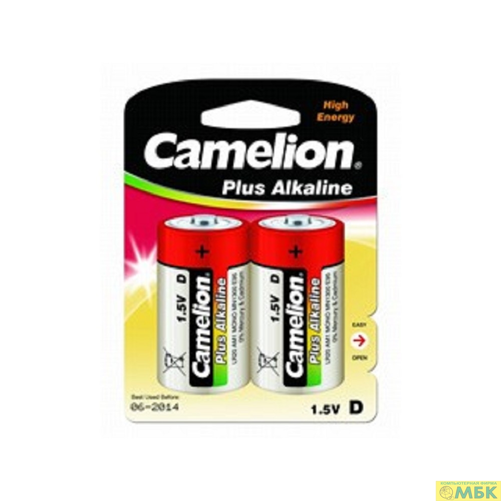 картинка Camelion..LR20 Plus Alkaline BL-2 (LR20-BP2, батарейка,1.5В)  (2 шт. в уп-ке) от магазина МБК