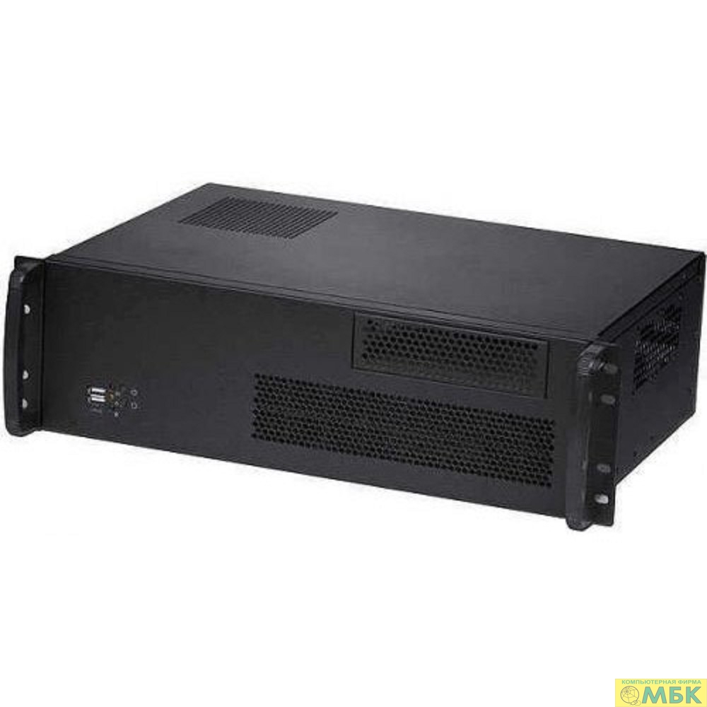 картинка Procase RU330-B-0 Корпус 3U rear/front-access server case, черный, без блока питания, глубина 300мм, MB 12"x9.6" [RU330-B-0] от магазина МБК