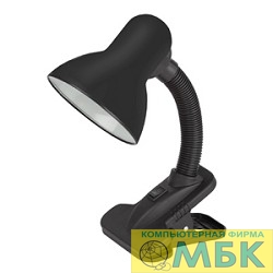 картинка ЭРА C0041424 Настольный светильник N-102-E27-40W-BK черный матовый на прищепке от магазина МБК