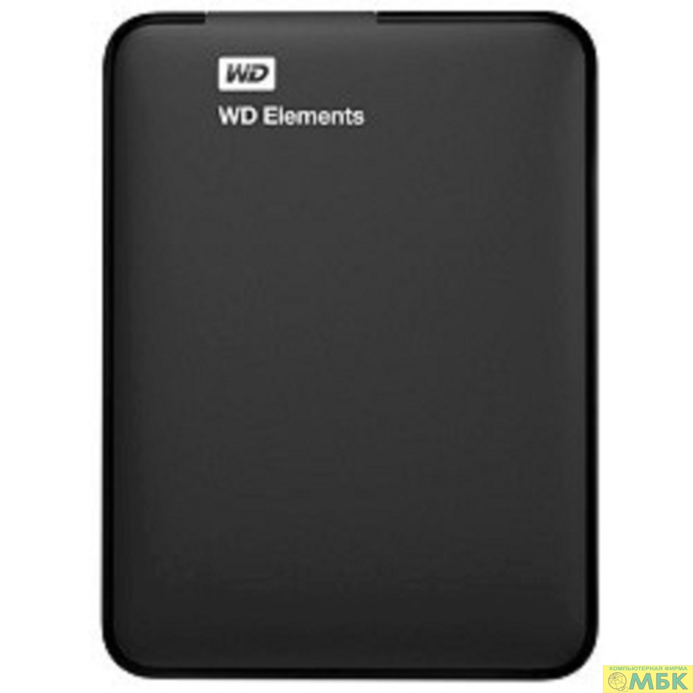 картинка WD Portable HDD 1TB Elements Portable WDBUZG0010BBK-WESN {USB3.0, 2.5", black}  от магазина МБК