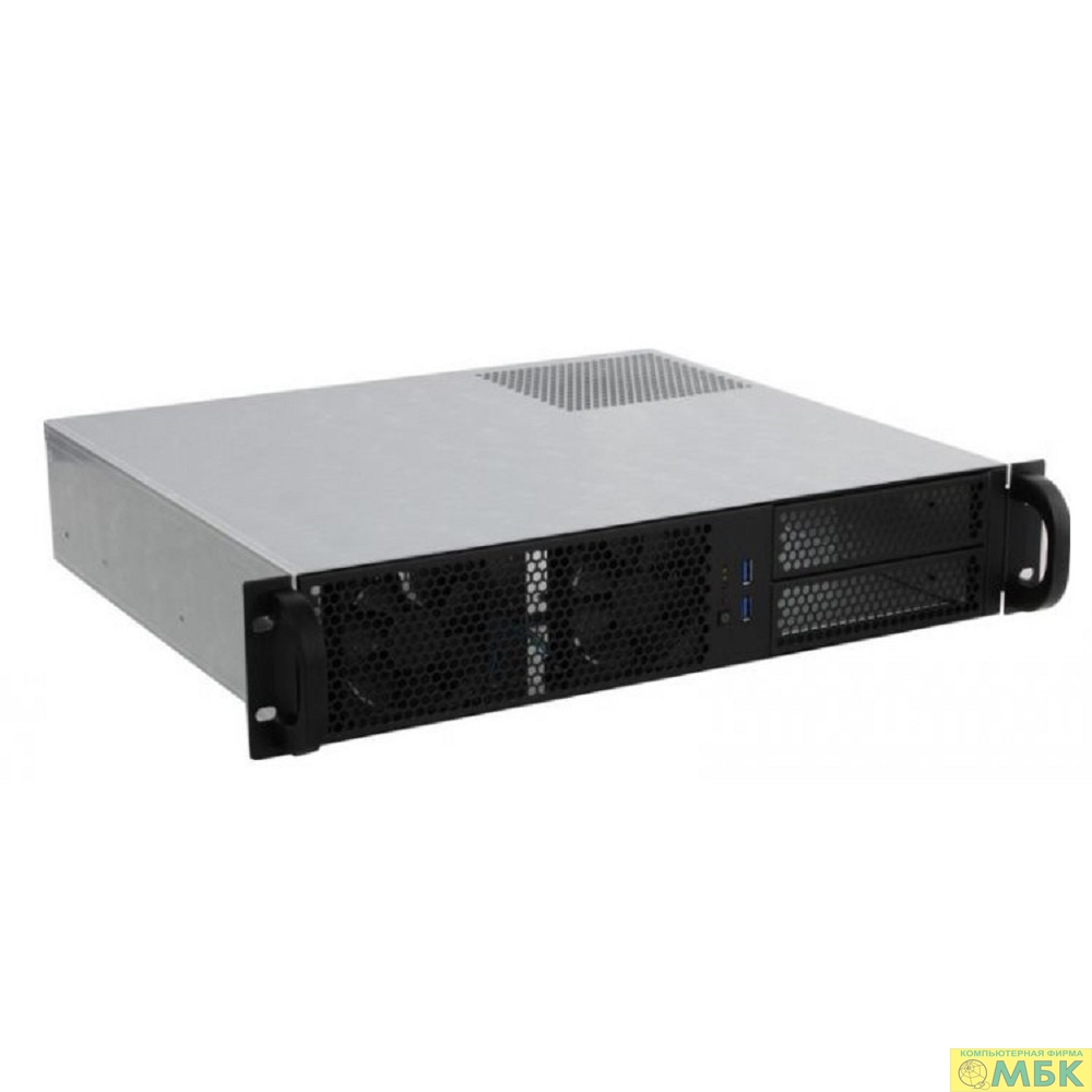 картинка Procase RM238-B-0 Корпус 2U Rack server case, черный, без блока питания(PS/2,mini-redundant), глубина 380мм, MB 9.6"x9.6" от магазина МБК