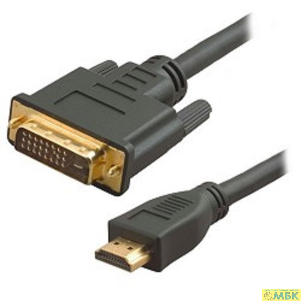 картинка 5bites APC-073-020 Кабель  HDMI M /  DVI M (24+1) double link, зол.разъемы, ферр.кольца, 2м. от магазина МБК