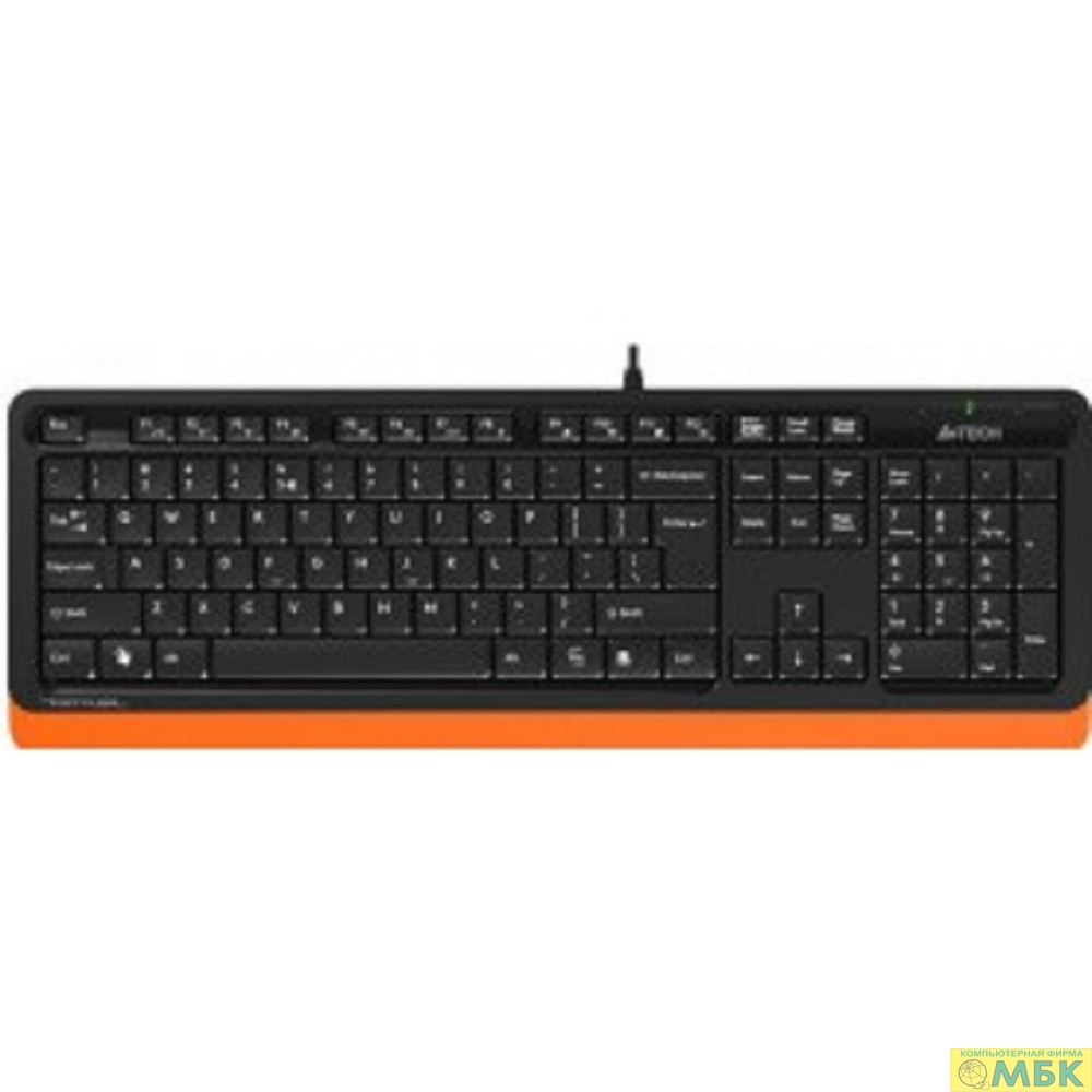 картинка Клавиатура A-4Tech Fstyler FK10 ORANGE черный/оранжевый USB [1147534] от магазина МБК