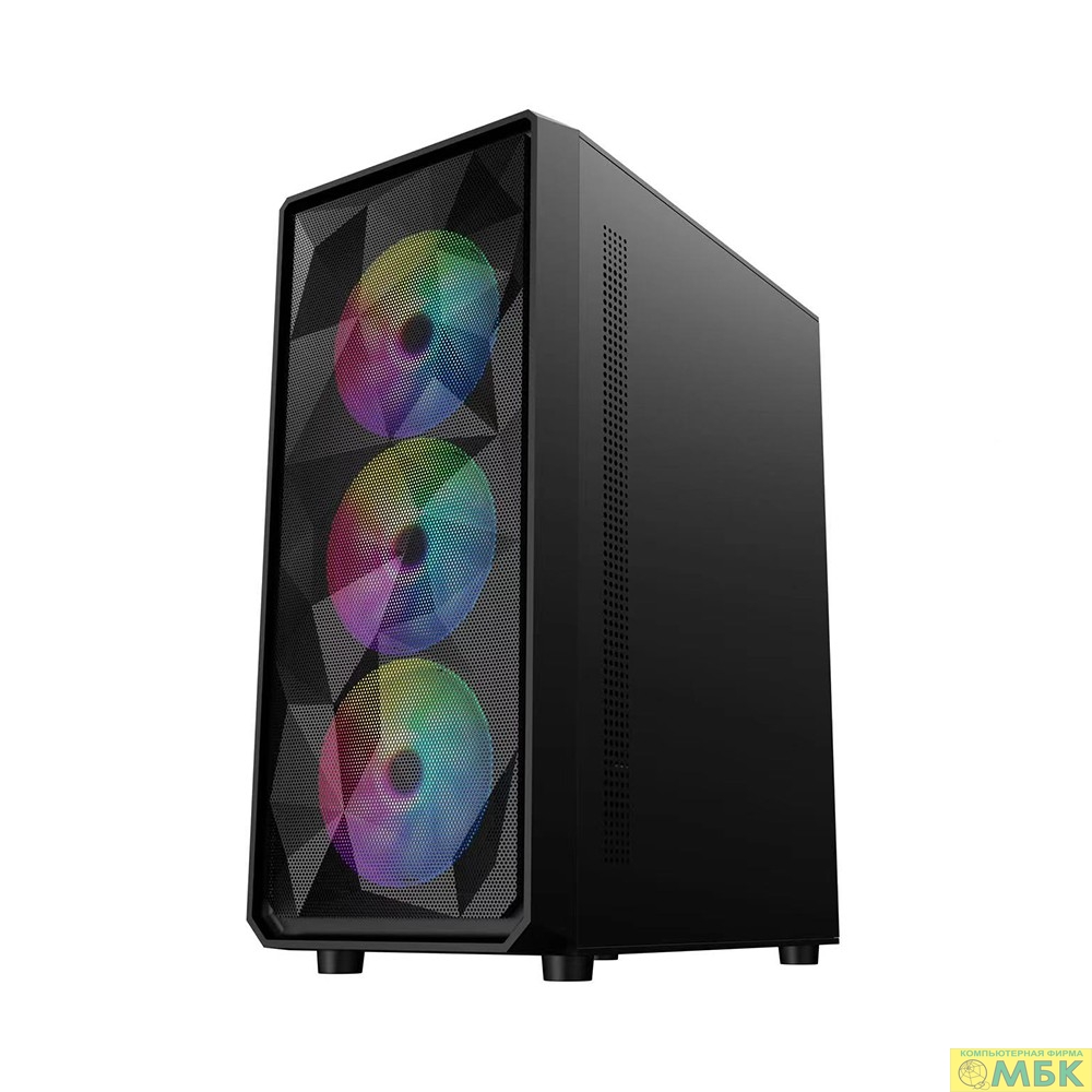 картинка 1STPLAYER FD3 Black / ATX / 4x120mm LED fans inc. / FD3-BK-4F1 от магазина МБК