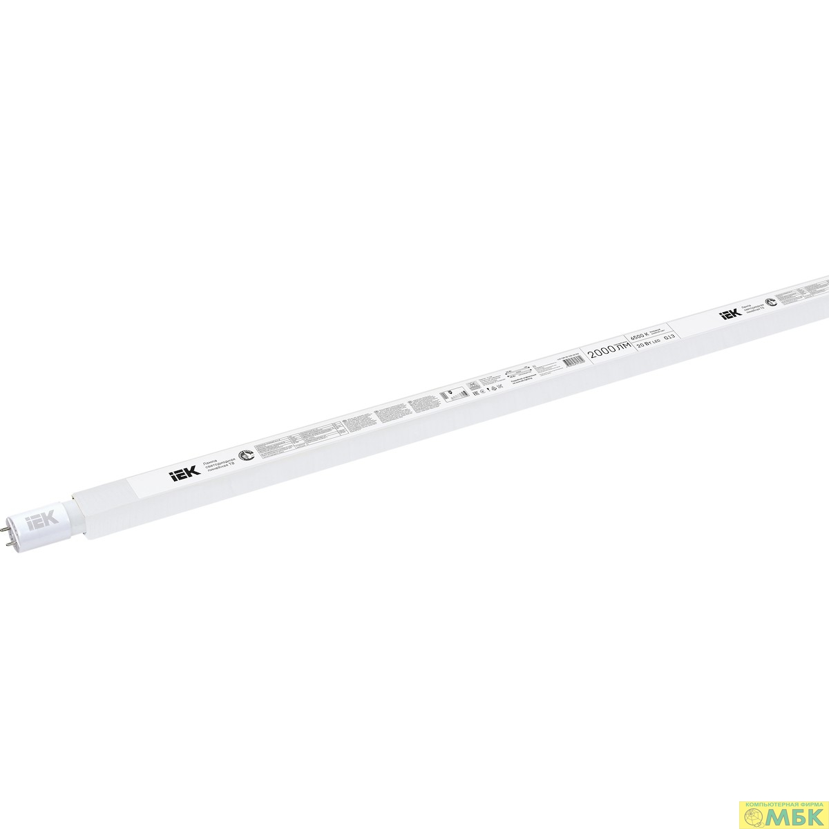 картинка Iek LLE-T8R-20-230-40-G13 Лампа светодиодная T8 линейная 20Вт 2000Лм 230В 4000К G13  (аналог люм.лампы 36Вт длиной 1200 мм) от магазина МБК