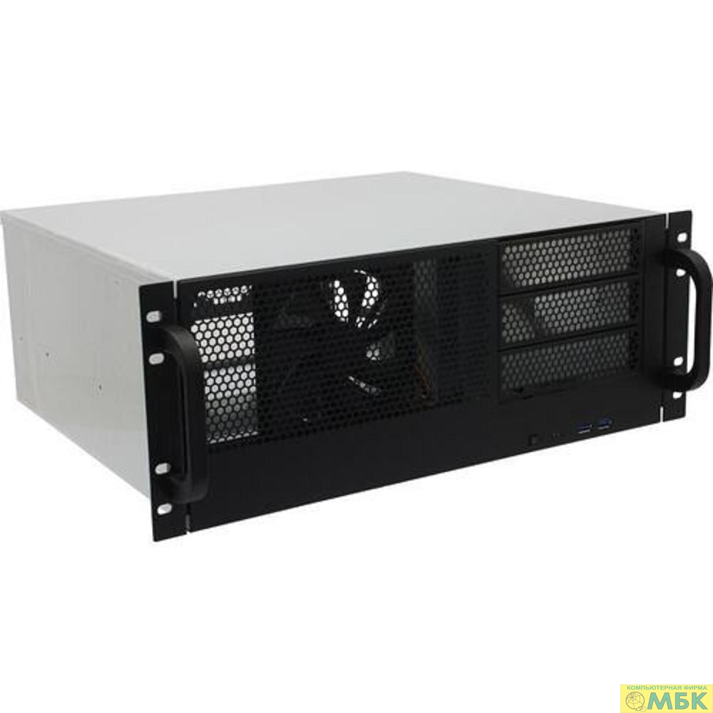 картинка Procase RM438-B-0 Корпус 4U server case,3x5.25+8HDD,черный,без блока питания,глубина 380мм, MB ATX 12"x9.6" от магазина МБК