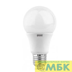 картинка GAUSS 23210 Светодиодная лампа LED Elementary A60 10W E27 880lm 3000K 1/10/50 от магазина МБК