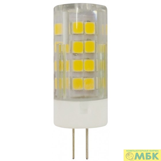 картинка ЭРА Б0027858 Светодиодная лампа LED smd JC-5w-220V- cer-840-G4 от магазина МБК