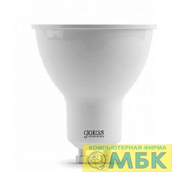 картинка GAUSS 13616 Светодиодная лампа LED Elementary MR16 GU10 5.5W 430lm 2700К 1/10/100 0 от магазина МБК
