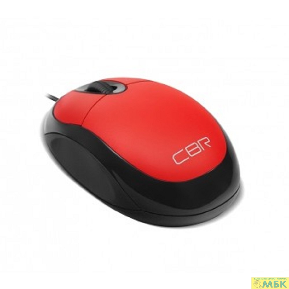 картинка CBR CM 102 Red USB {Мышь, оптика, 1200dpi, офисн., провод 1,3м} от магазина МБК