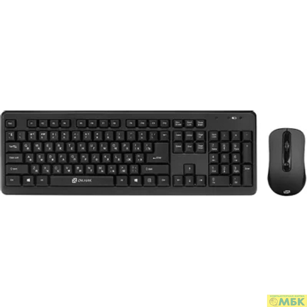 картинка Клавиатура + мышь Oklick 270M black USB [337455] от магазина МБК