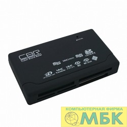 картинка USB 2.0 Card reader CBR CR-455, All-in-one, USB 2.0, SDHC  от магазина МБК