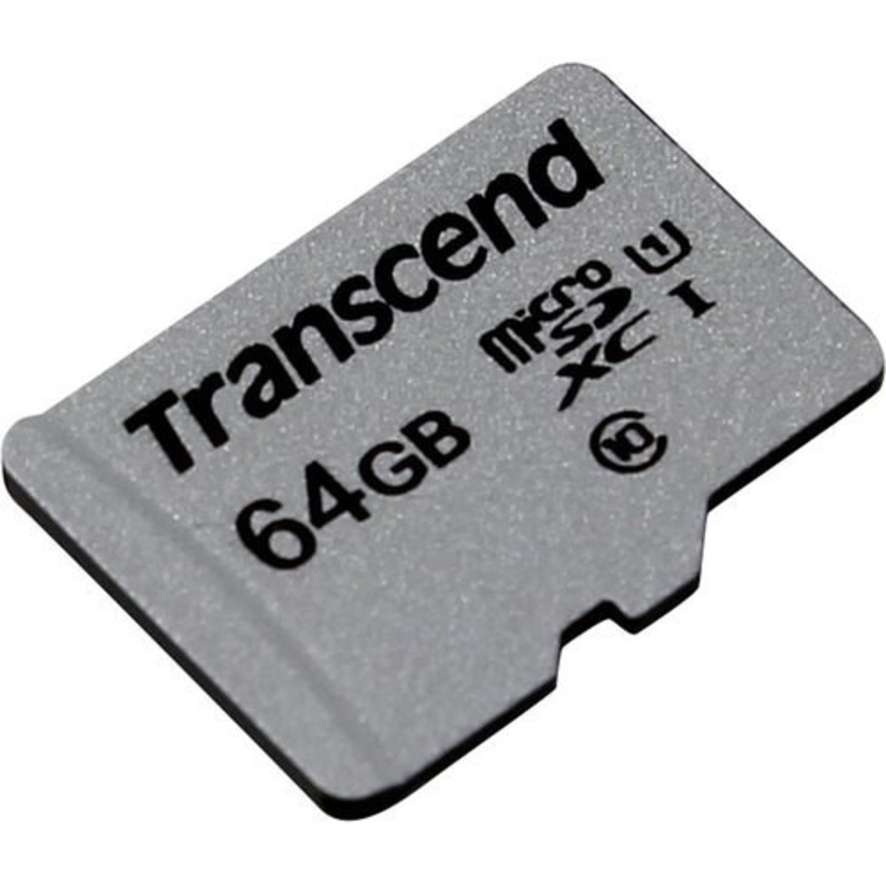картинка Micro SecureDigital 64Gb Transcend Class 10 TS64GUSD300S {MicroSDXC Class 10 UHS-I U1} от магазина МБК