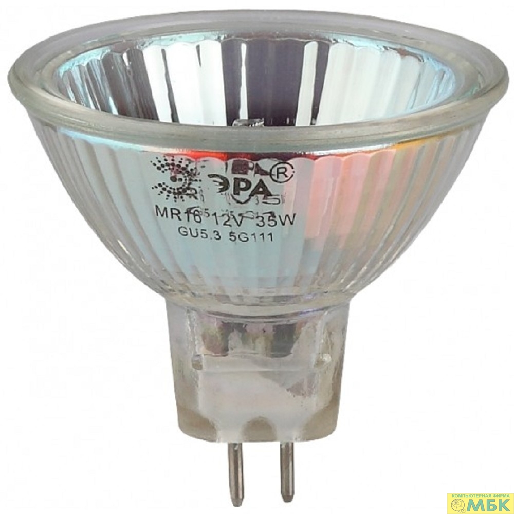картинка ЭРА C0027365 Лампа галогенная GU5.3-JCDR (MR16) -50W-230V-Cl [JCDR-50-230-GU5.3] от магазина МБК