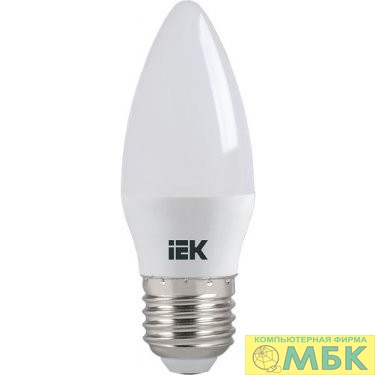 картинка Iek LLE-C35-5-230-40-E27 Лампа светодиодная ECO C35 свеча 5Вт 230В 4000К E27 IEK от магазина МБК