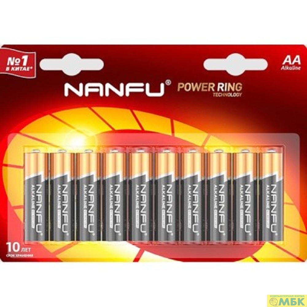 картинка Nanfu Батарейка щелочная AA (10шт.) от магазина МБК