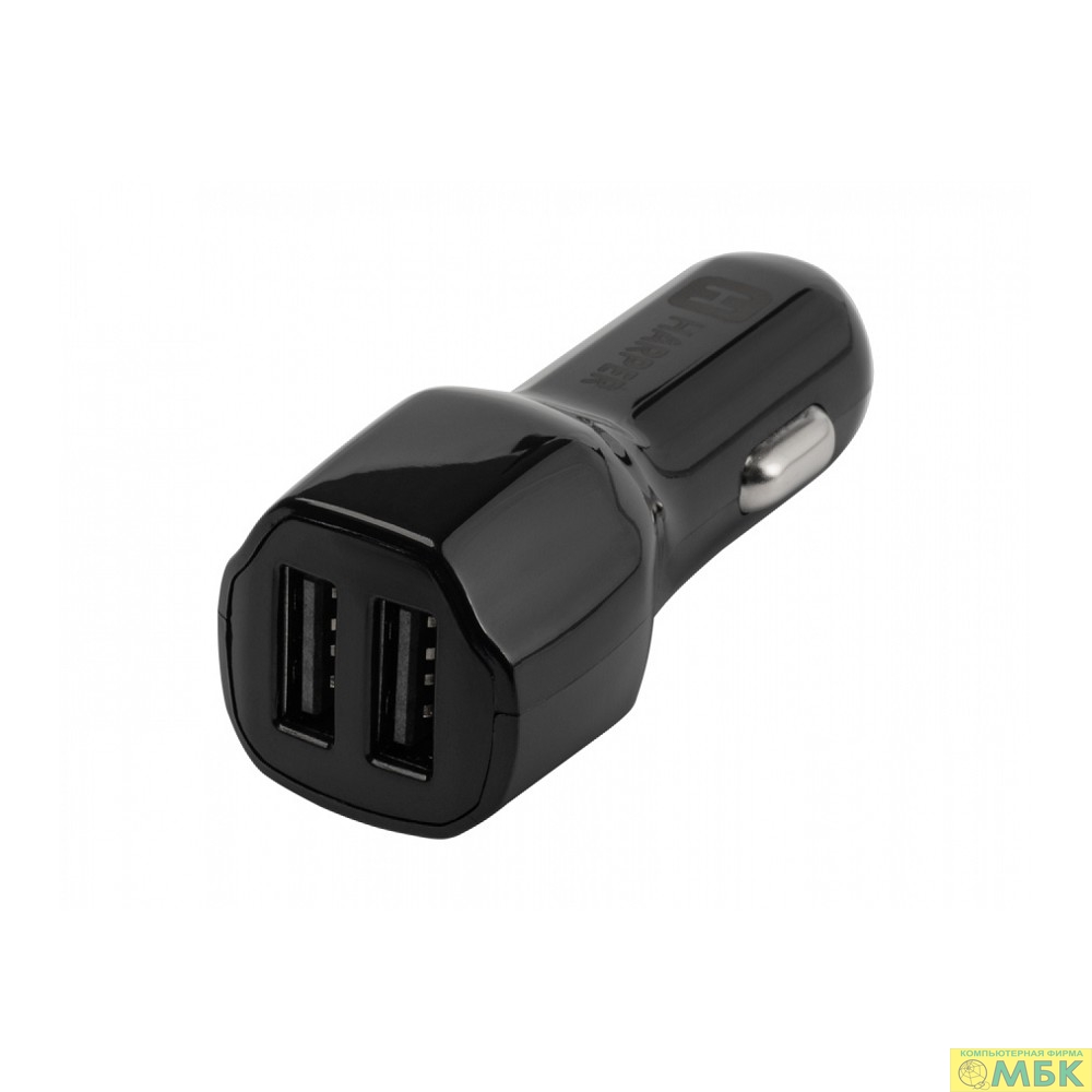 картинка Harper Автомобильное зарядное устройство CCH-6220 black (2 USB-порт, 2.1А, DC 24/12 ) от магазина МБК
