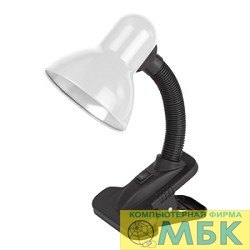 картинка ЭРА C0041423 Настольный светильник N-102-E27-40W-W белый на прищепке от магазина МБК
