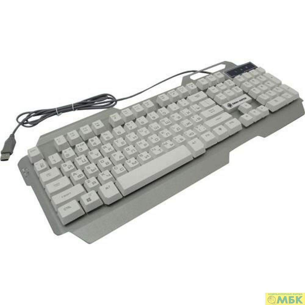 картинка Dialog Gan-Kata Клавиатура KGK-25U SILVER USB, игровая, с трехцветной подсветкой клавиш, USB, серебристая от магазина МБК