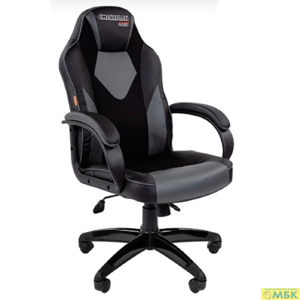 картинка Офисное кресло Chairman   game 17 Россия экопремиум черный/серый (7024558) от магазина МБК