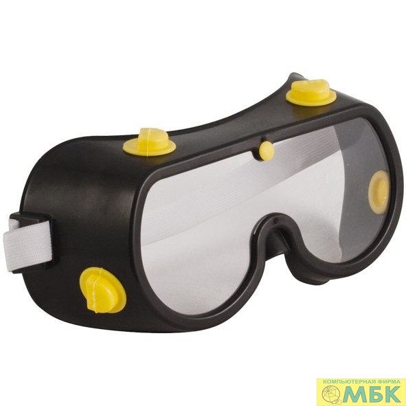картинка FIT РОС Очки защитные с непрямой вентиляцией, черный корпус [12225] от магазина МБК