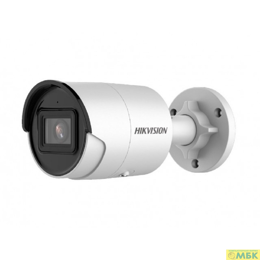 картинка HIKVISION DS-2CD2023G2-IU(6mm) 2Мп уличная цилиндрическая IP-камера с EXIR-подсветкой до 40м и технологией AcuSense от магазина МБК