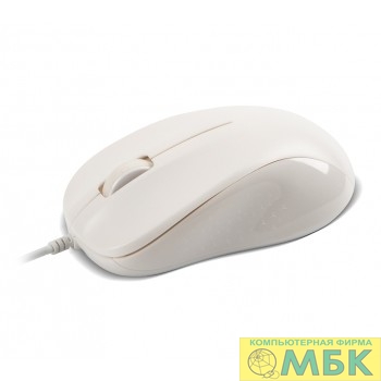картинка CBR CM 131c White, Мышь проводная, оптическая, USB, 1200 dpi, 3 кнопки и колесо прокрутки, ABS-пластик, возможность нанесения логотипа, длина кабеля 2 м, цвет белый от магазина МБК